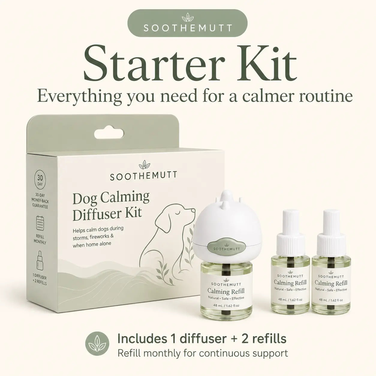 SootheMutt Calming Diffuser — Plug-In Anxiety Relief for Dogs