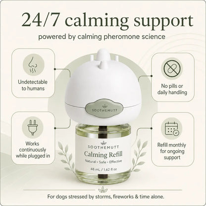 SootheMutt Calming Diffuser — Plug-In Anxiety Relief for Dogs