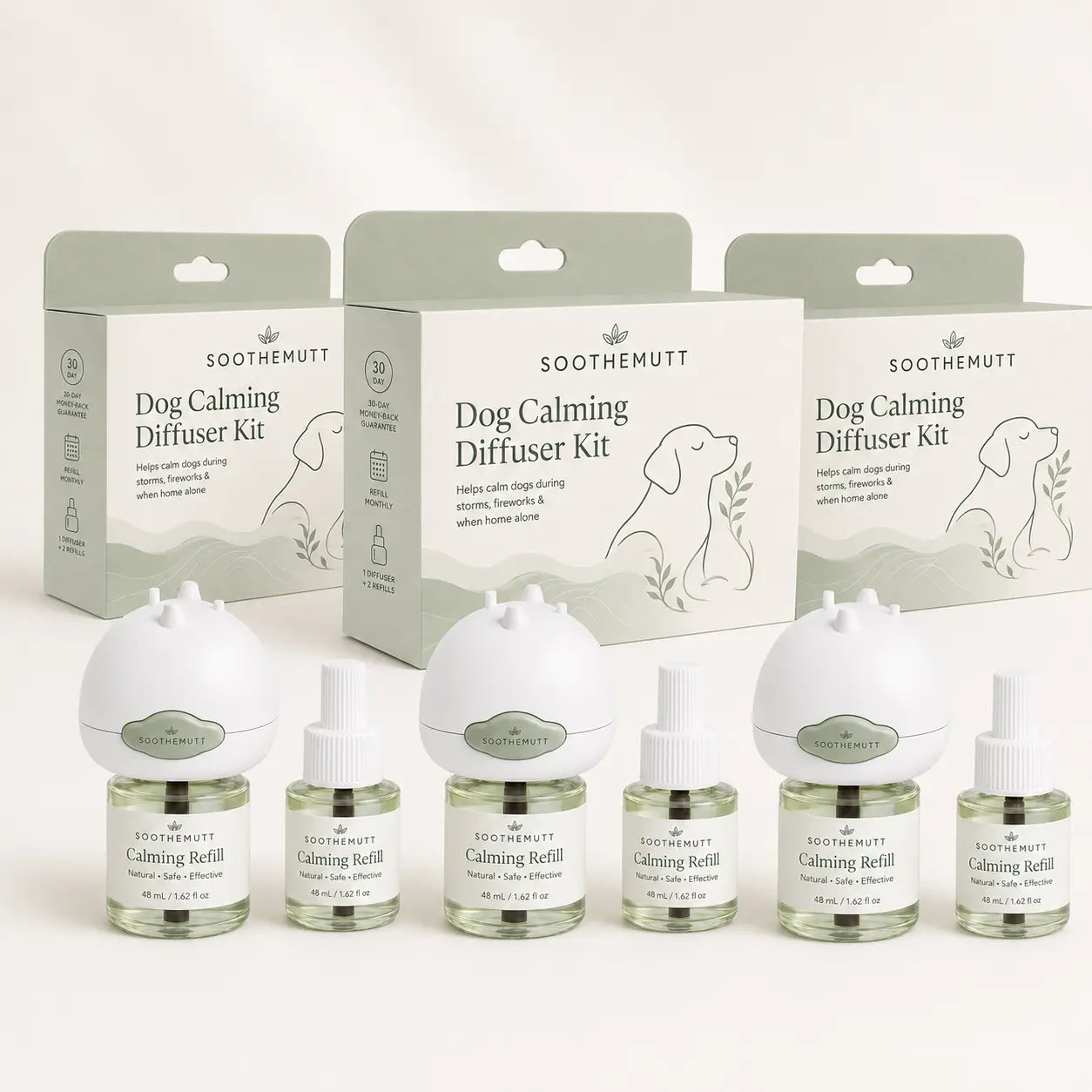 SootheMutt Calming Diffuser — Plug-In Anxiety Relief for Dogs