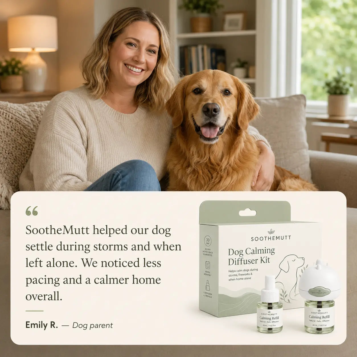 SootheMutt Calming Diffuser — Plug-In Anxiety Relief for Dogs